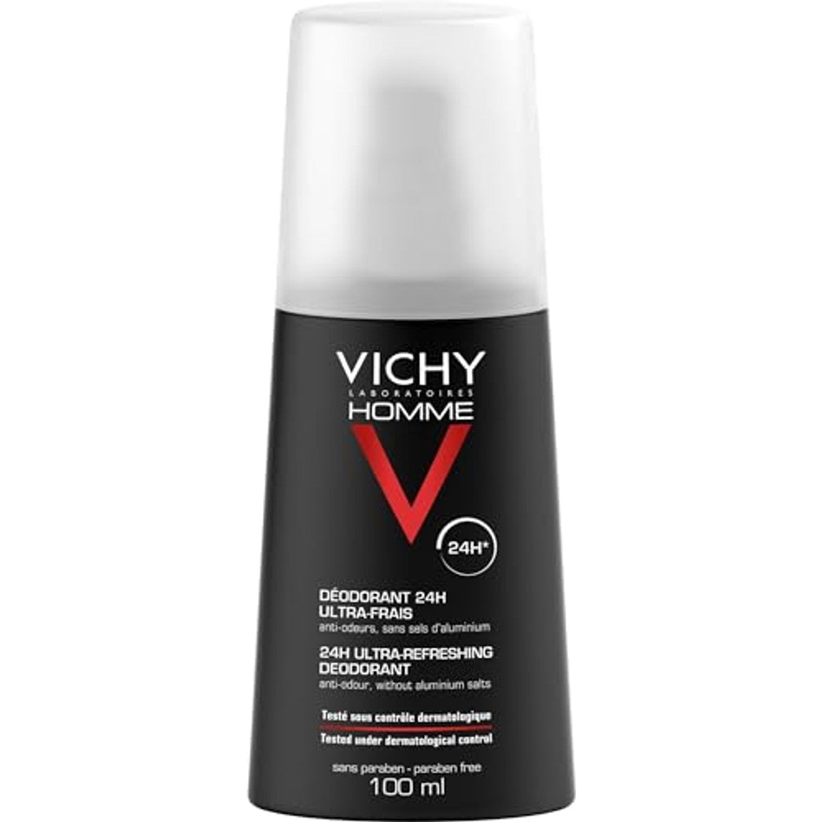 Vichy Homme Deodorant Verstuiver Ultrafris 24 uur Deospray 100 ml
