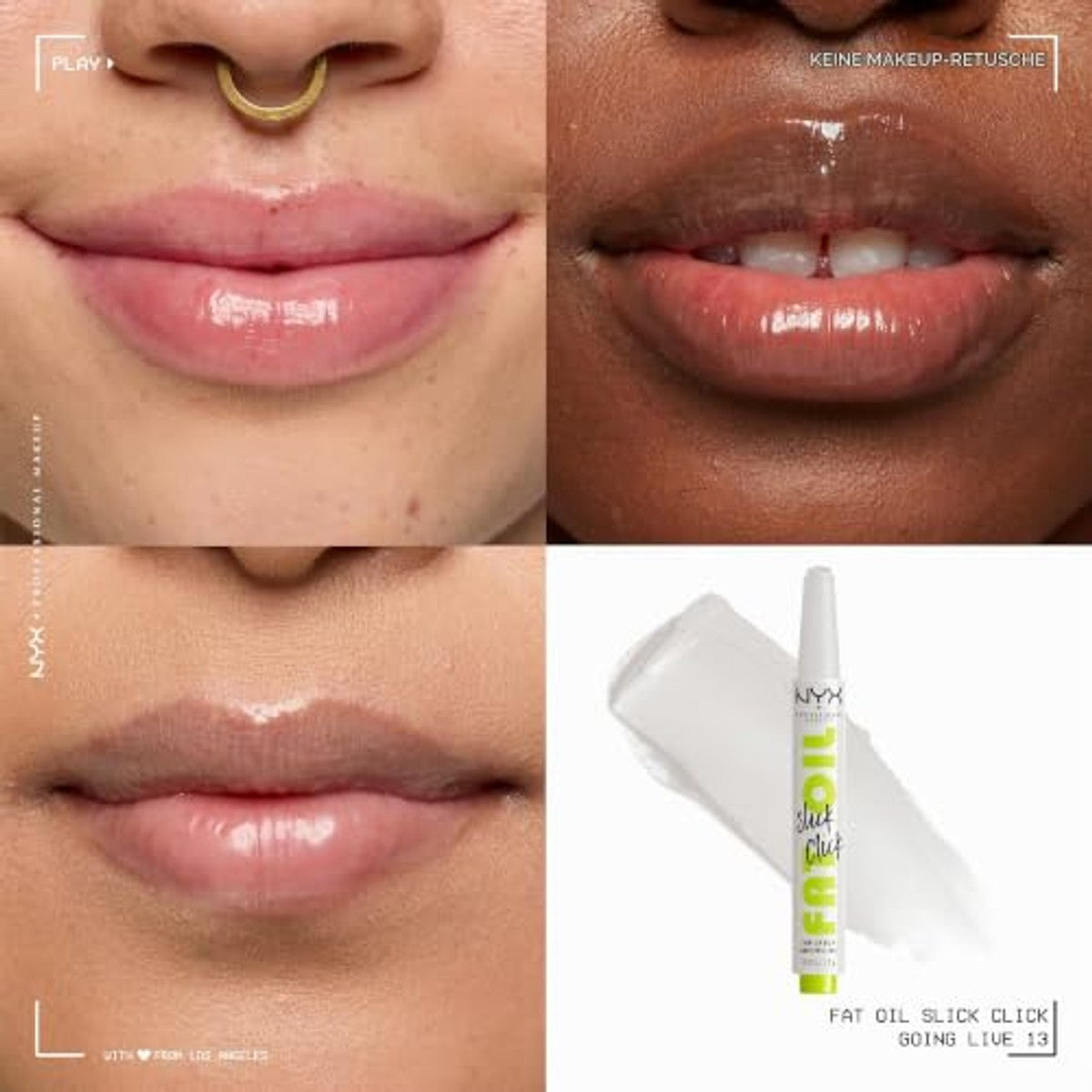 NYX PROFESSIONAL MAKEUP Fat Oil Slick Click Going Live - 3 stuks