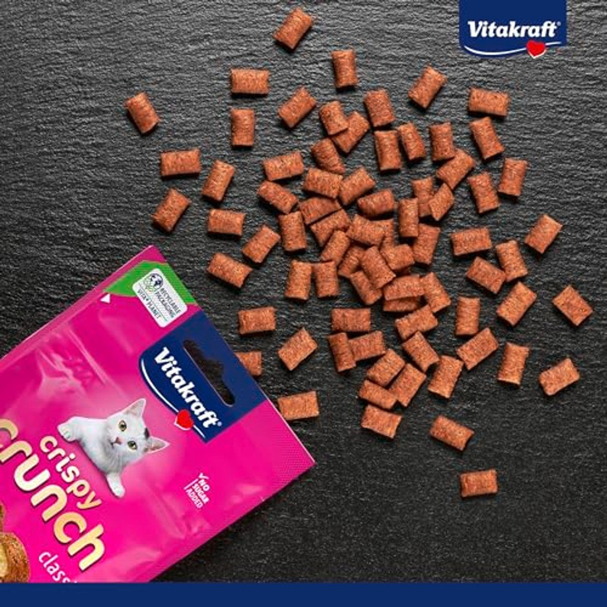 Vitakraft Crispy Crunch kattensnack zalm - 6-pack