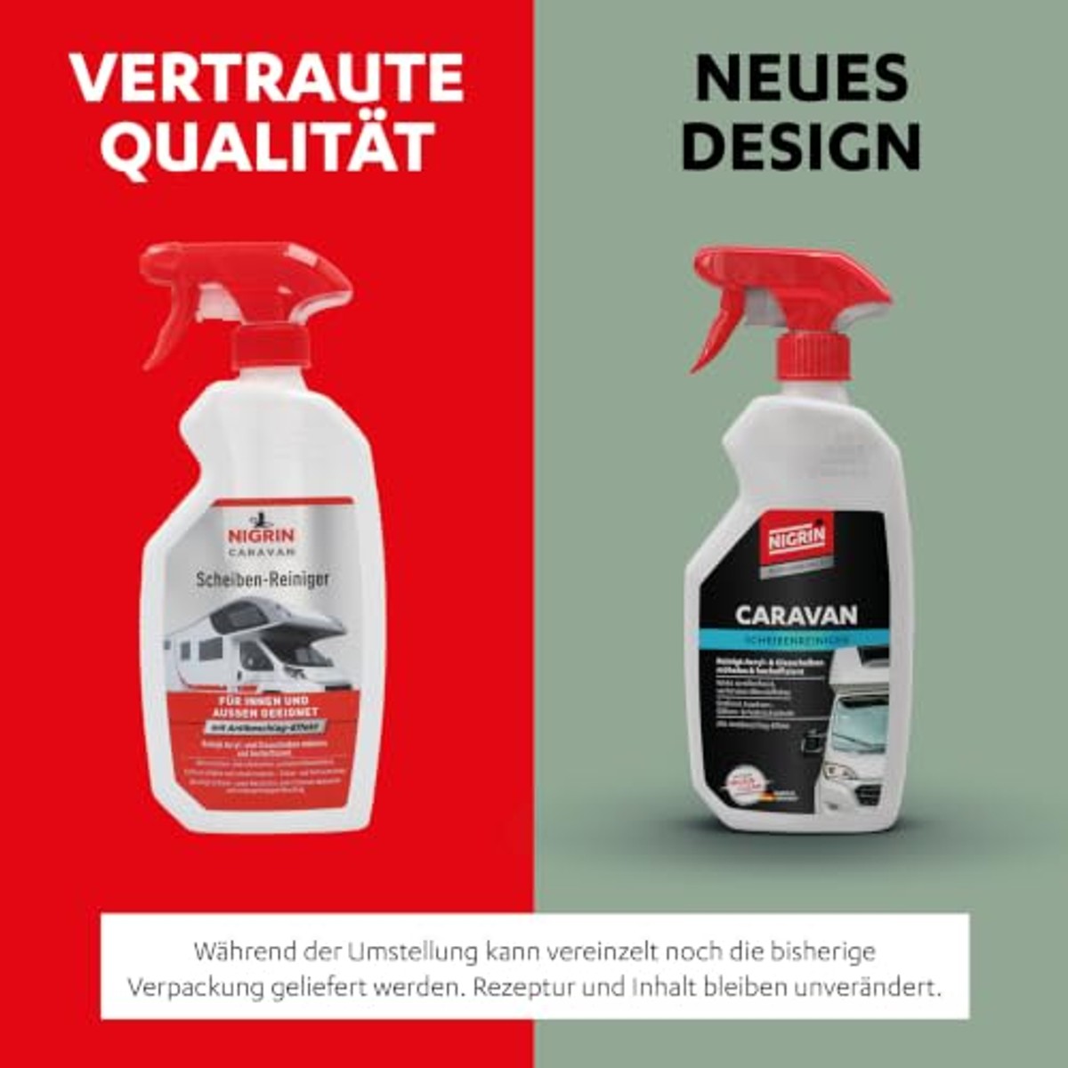 NIGRIN Caravan acryl- en ruitenreiniger 6 x 0,75 liter - Voordeelverpakking