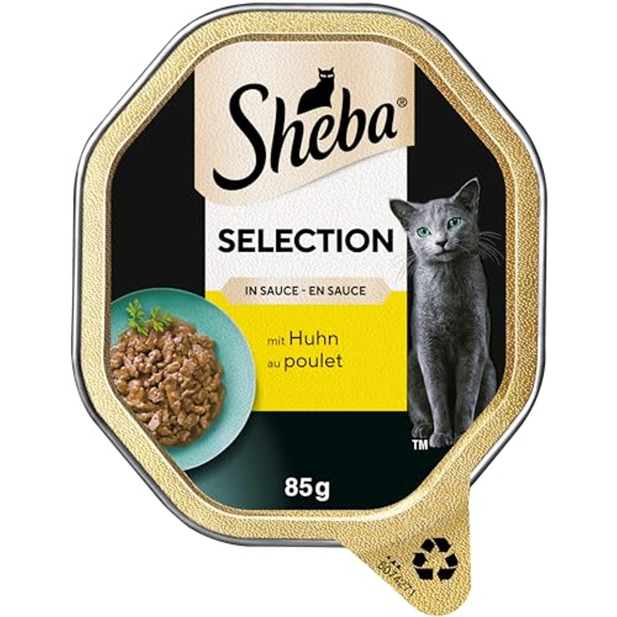 Sheba Selection in Sauce natvoer kattenvoer kip 22 x 85 g - 6-pack