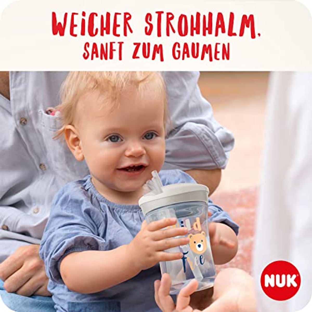 NUK Action Cup Drinkbeker groen luipaard 3 x 230 ml - Voordeelverpakking