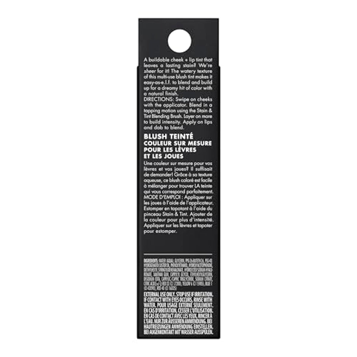 e.l.f. Sheer For It Blush Tint, veelzijdige lippen- en wangeninkt, voor een natuurlijke, langdurige kleurkick, veganistisch en dierproefvrij, links op rood – e.l.f.