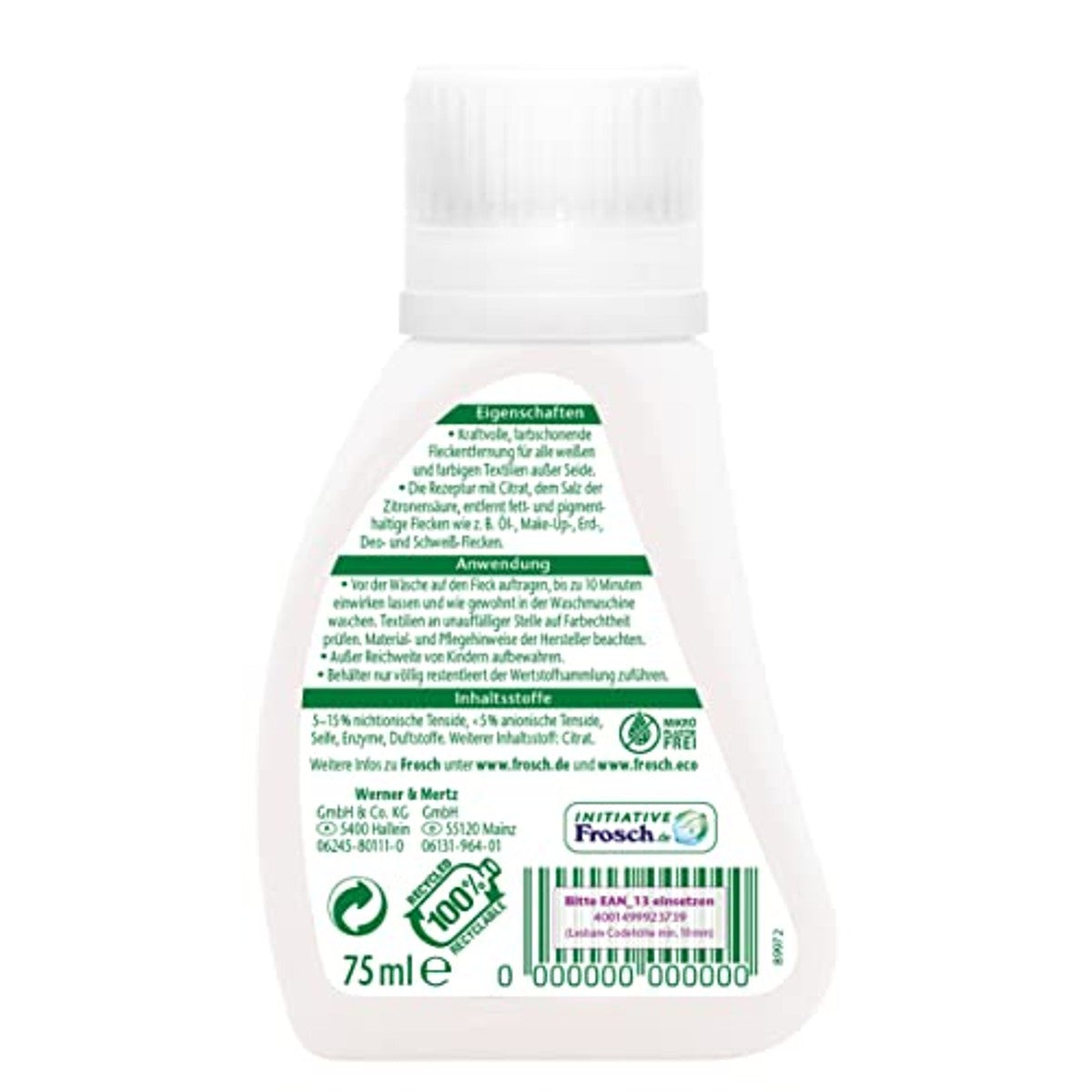 FROSCH Citrus Vlekverwijderaar met spons 75 ml – FROSCH