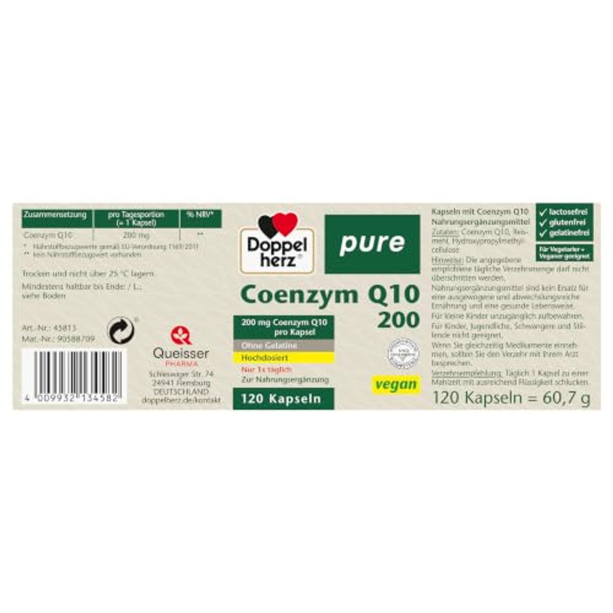 Doppelherz Pure coenzym Q10 – Doppelherz