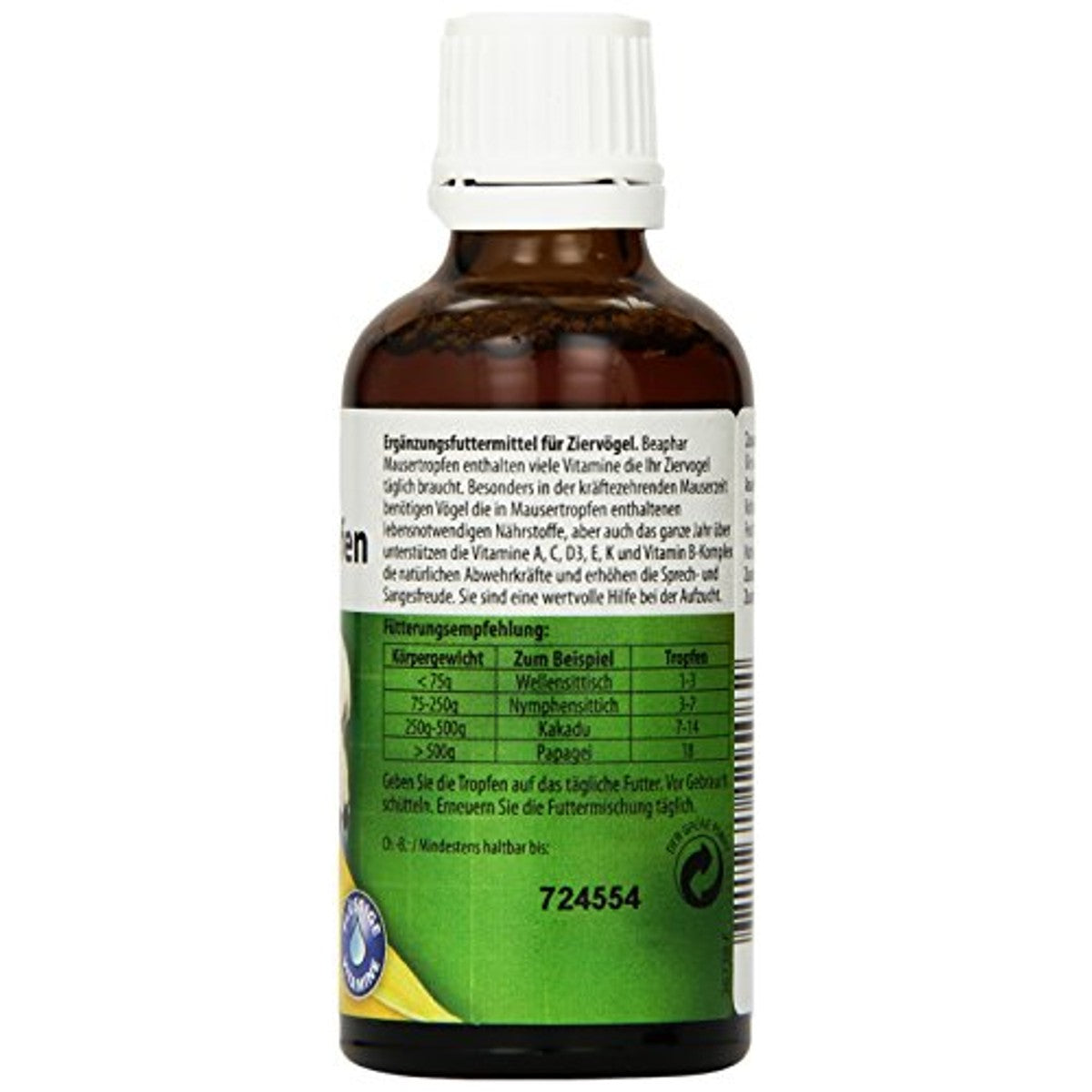 Beaphar Muizendruppels Vitaminecomplex vogel 50 ml - 3-pack