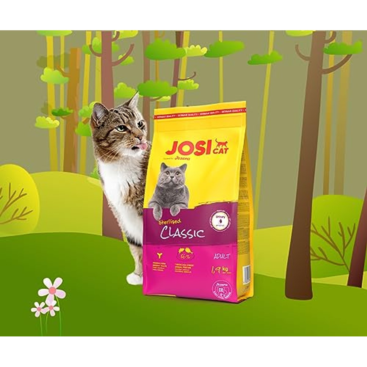 JosiCat Sterilised Classic droogvoer kat gevogelte 3 x 1,9 kg - 3-pack