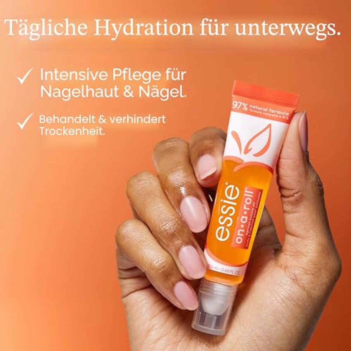 essie On a Roll Apricot nagelriemolie - 6 stuks