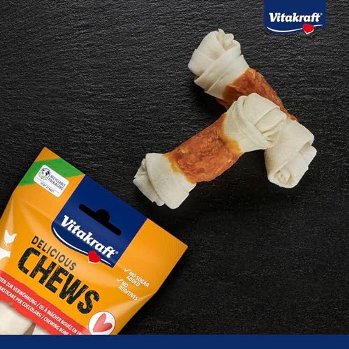 Vitakraft Chews hondensnack kauwknopen middelgrote hond 2 stuks - 6-pack