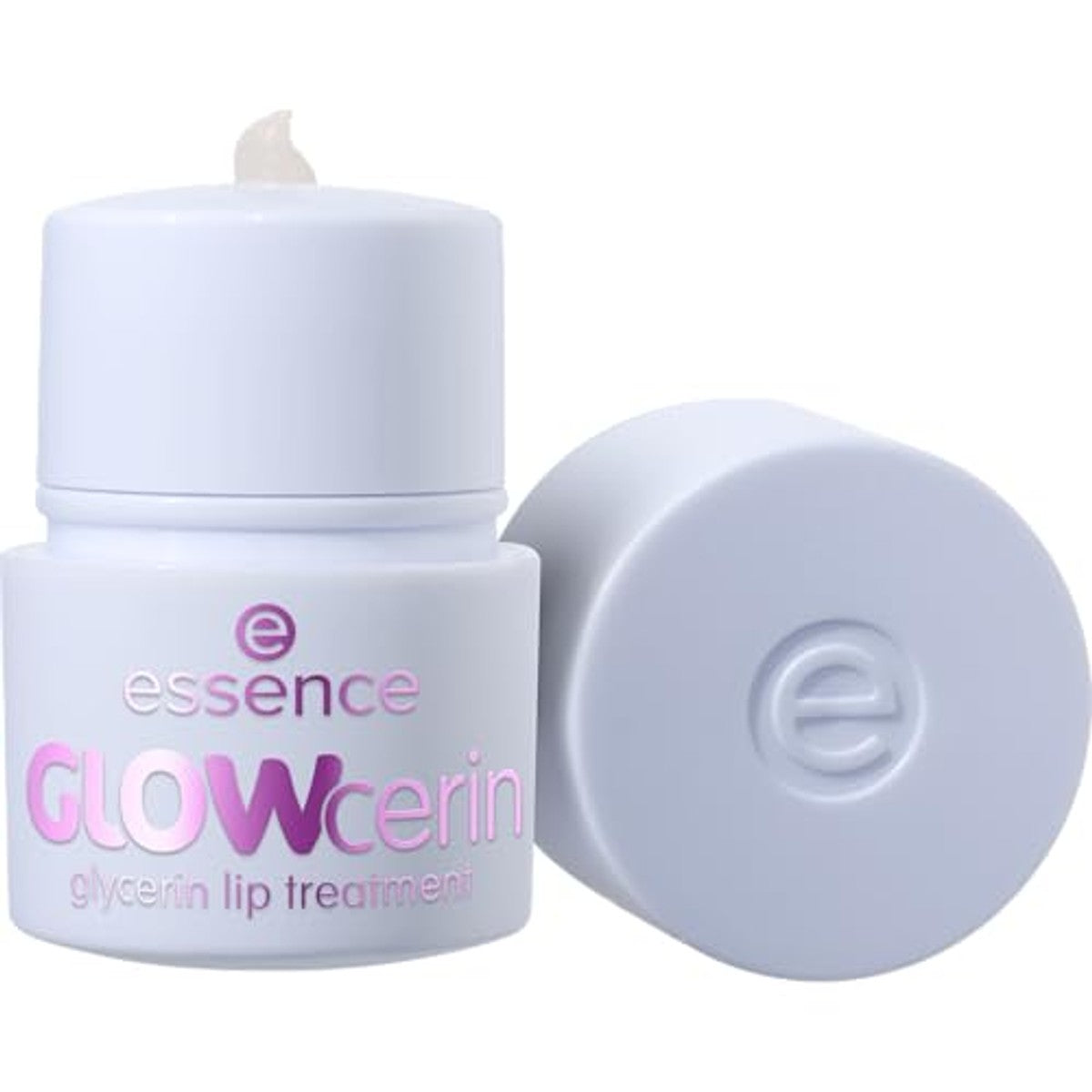essence Glowcerine glycerine lipbehandeling, lippenmasker, nr. 01, transparant, hydraterend, gladmakend, veganistisch, zonder parabenen, zonder microplastic deeltjes, vrij van nanodeeltjes, per stuk | Verzorgend, hydraterend, gladmakend – Essence Cosmetics