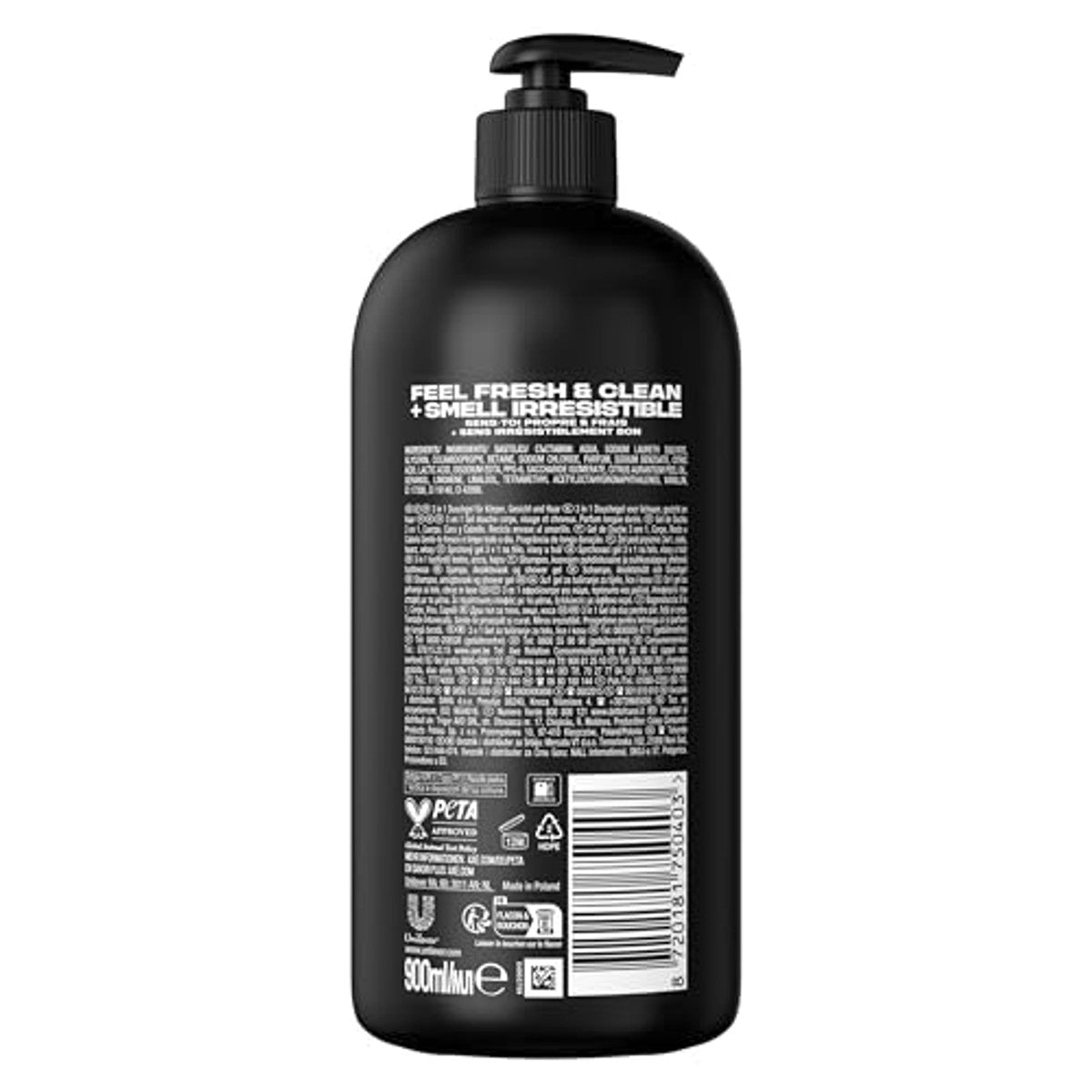 Axe Douchegel Dark Temptation pompdispenser 3 x 900 ml - Voordeelverpakking