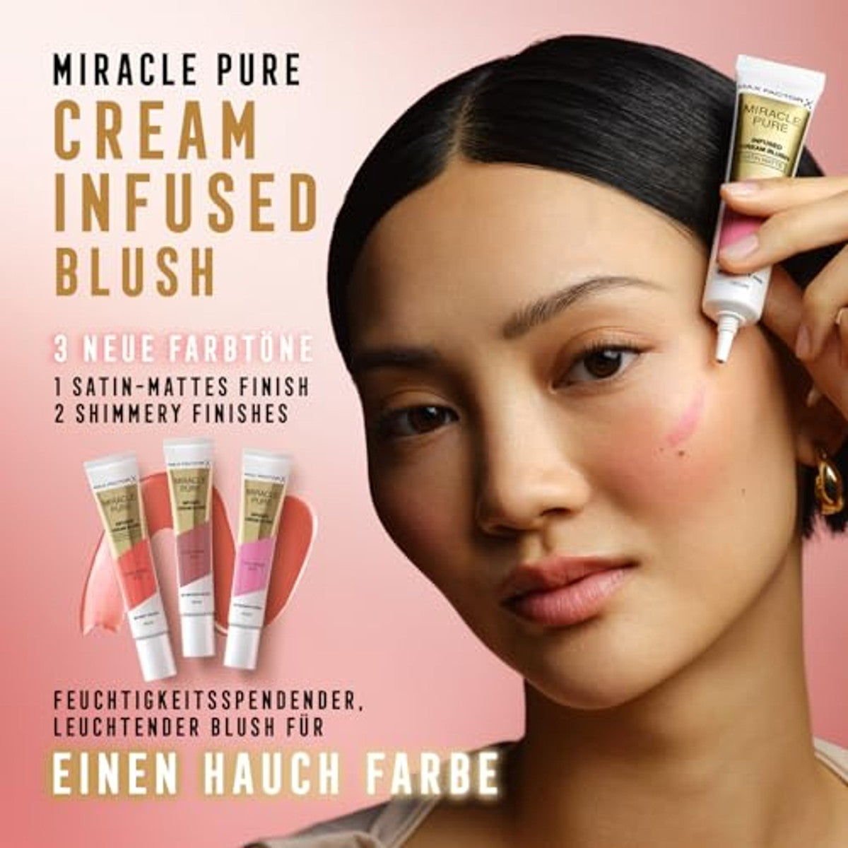 Max Factor Miracle Pure Cream Blush nr. 01 Radiant Rose – foto 3