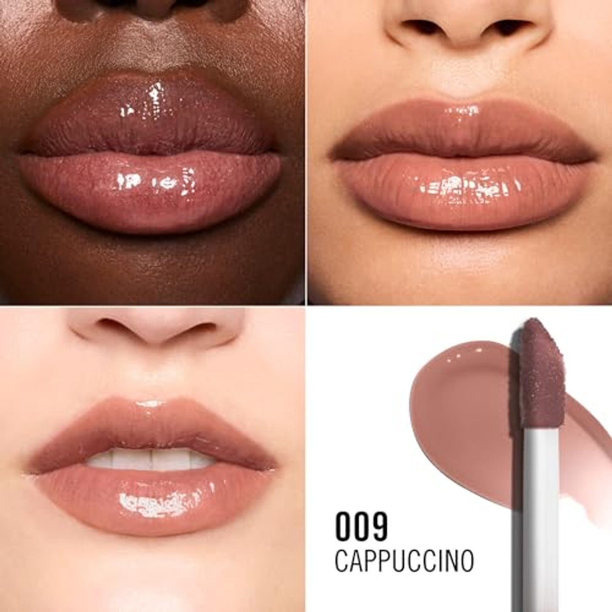 Rimmel London Oh My Gloss! Lippenolie 009 Cappuccino | Vochtinbrengende lippenolie, verrijkt met vitaminen en antioxidanten voor zachte lippen met een natuurlijke en – Rimmel London