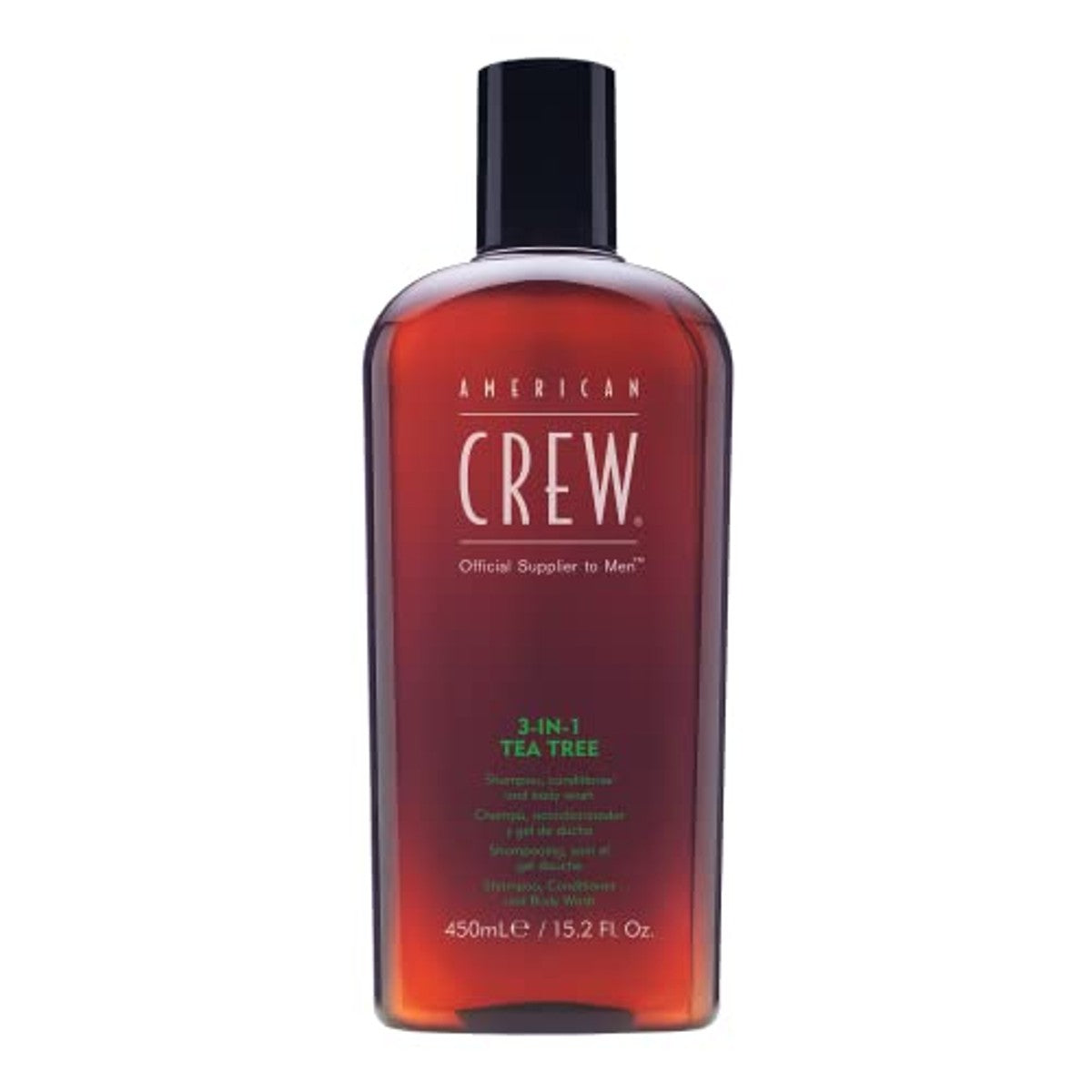 American Crew 3-in-1 Tea Tree Shampoo, Conditioner & Douchegel 450 ml & Alternator Spray - 3-pack