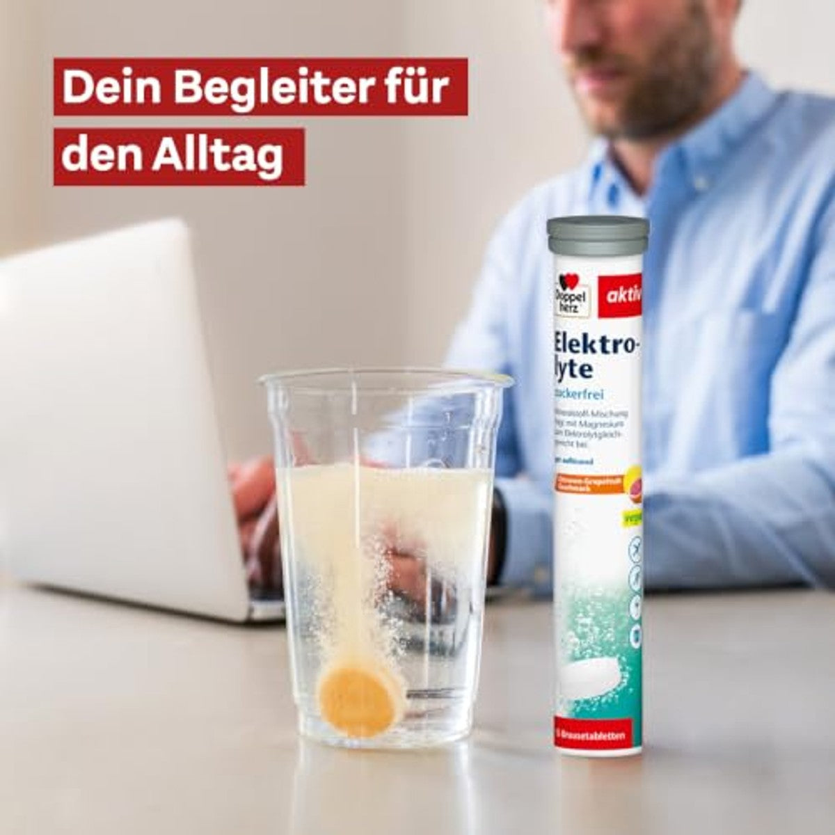 Doppelherz Elektrolyte Bruistabletten Citroen-Grapefruit 97,5 g - 6-pack