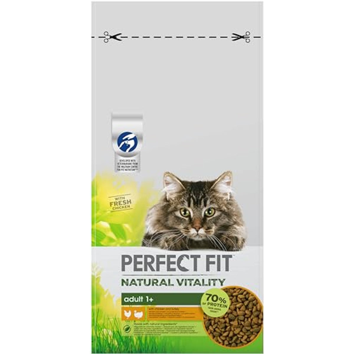 Perfect Fit Natural Vitality droogvoer kat kip & kalkoen 1 x 6 kg - 3-pack