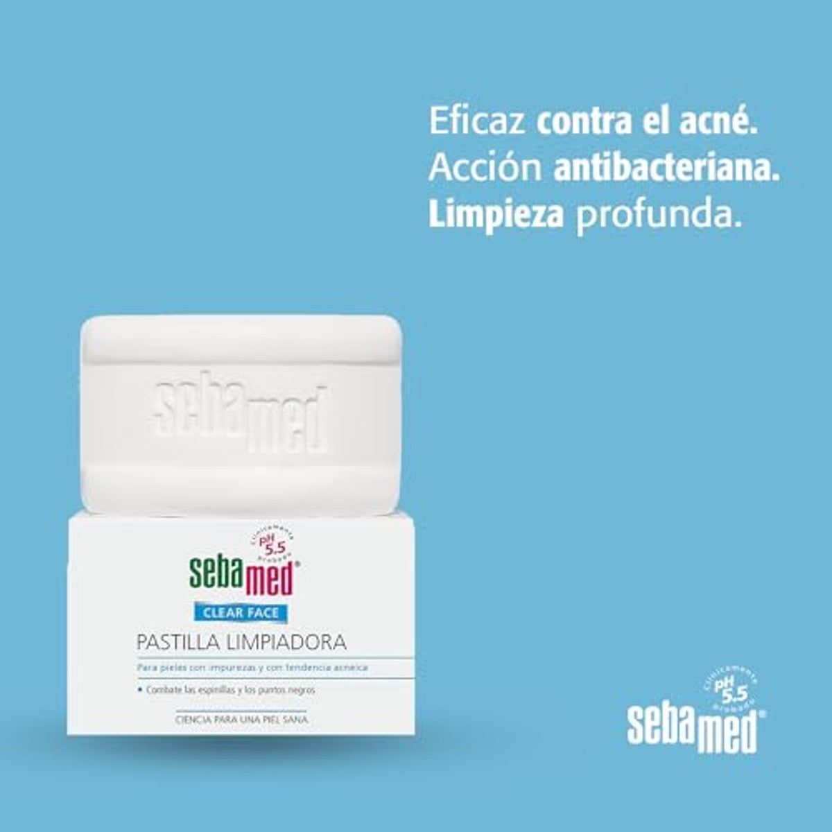 Sebamed Clear Face Pastilla 3 x 100 g - Voordeelverpakking – foto 3