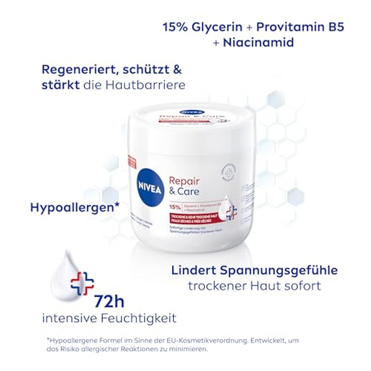 NIVEA Repair & Care Crème 6 x 400 ml - Voordeelverpakking