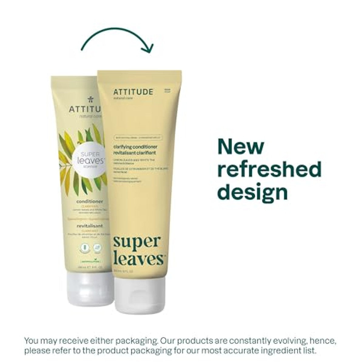 Attitude Verfijnde Haarconditioner Citroenbladeren en Witte Thee 240 ml - 6-pack – foto 3