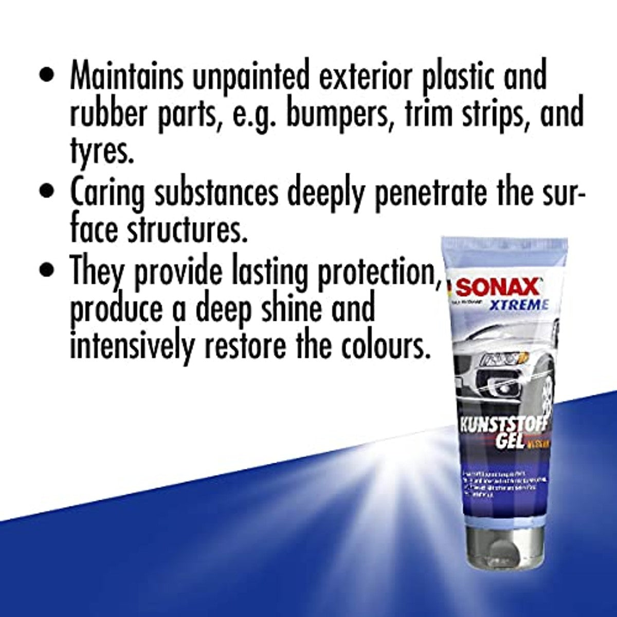 SONAX Xtreme kunststof gel buiten 3 x 250 ml - Voordeelverpakking