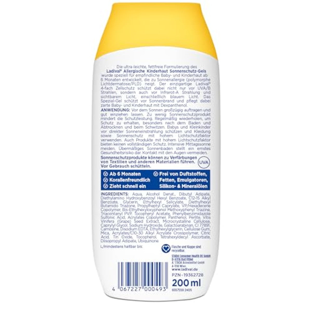 Ladival Allergische kinderhuid zonnebeschermingsgel SPF 50+ 6 x 200 ml - Voordeelverpakking