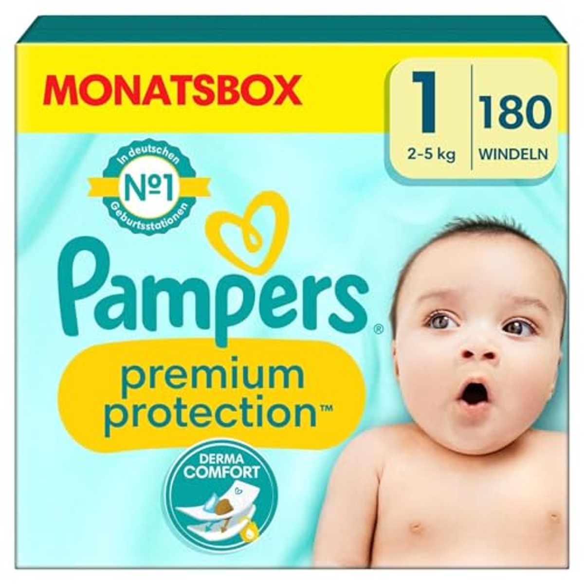 Fisher-Price Otter + Pampers Premium Protection maat 1 3 x 180 stuks - Voordeelverpakking