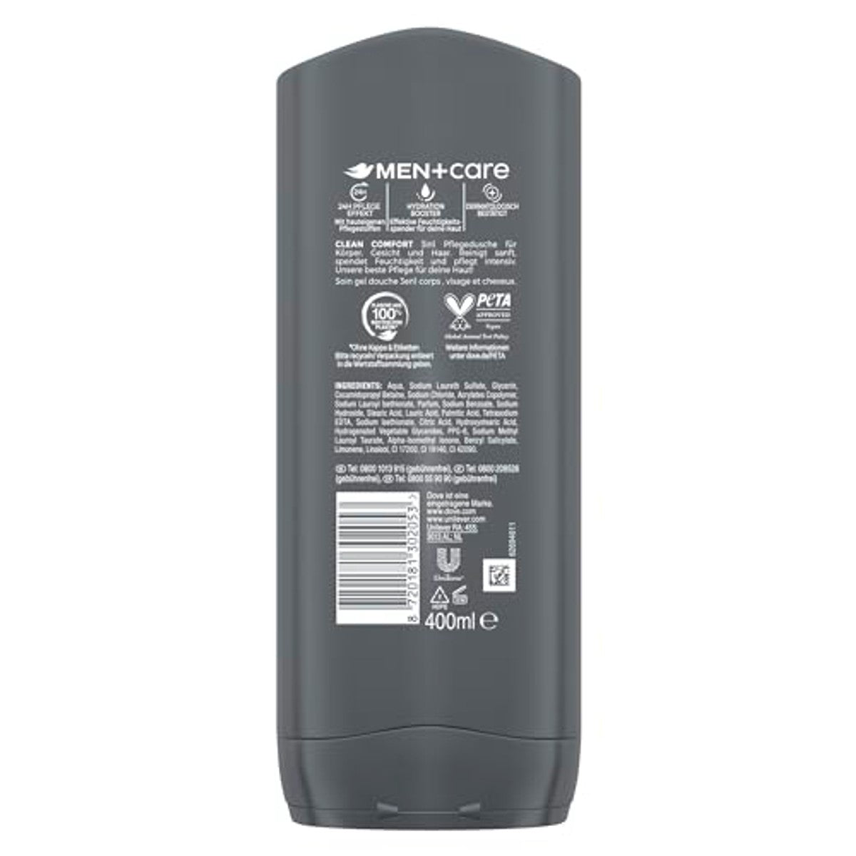 Dove Men+Care Clean Comfort 3-in-1 douchegel 6 x 400 ml – Dove Men + Care