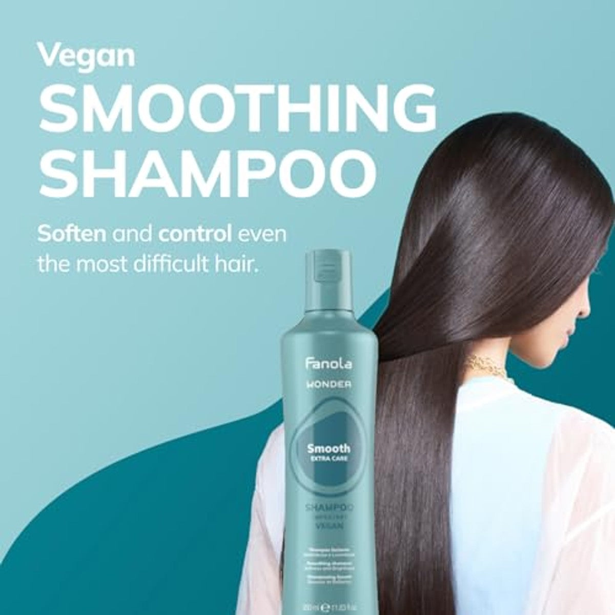 Fanola Wonder Smooth Extra Care Gladmakende Shampoo 350 ml - 3-pack