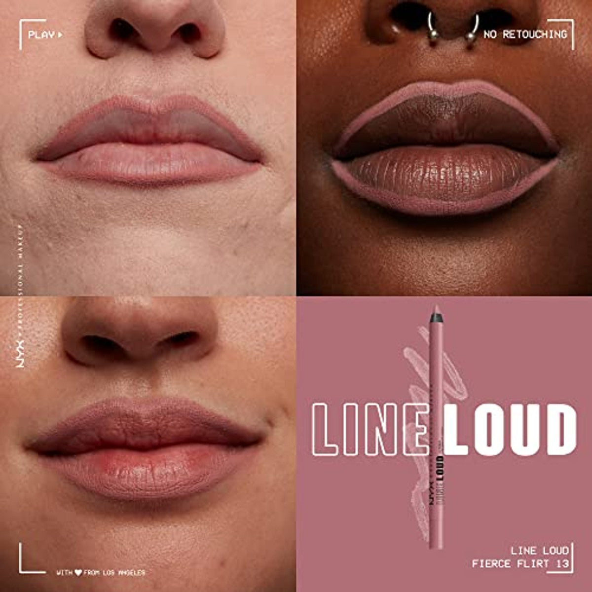 NYX PROFESSIONAL MAKEUP Line Loud 13 Fierce Flirt 1 x - 6 stuks