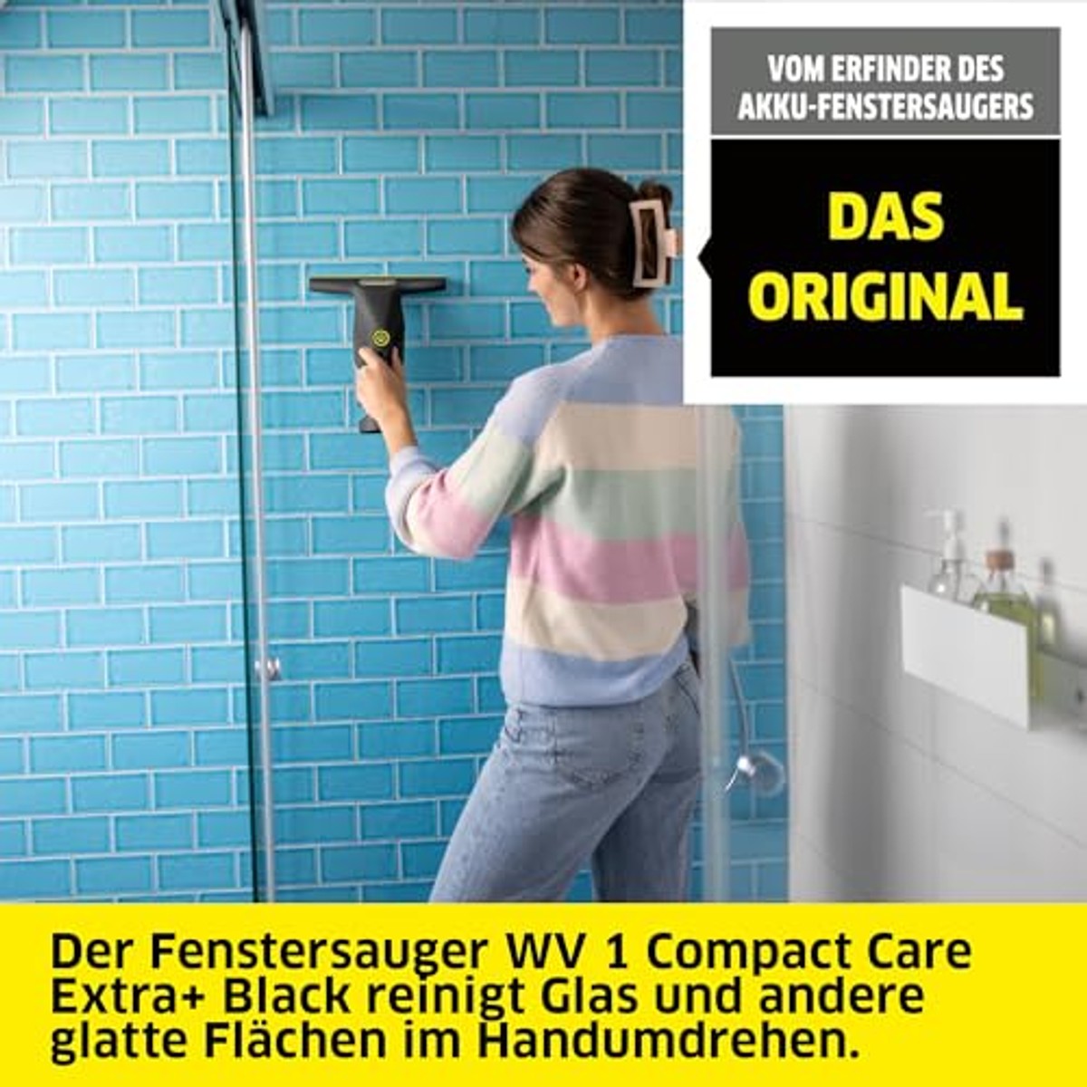 KÄRCHER WV 1 Compact Care Extra+ Black raamzuiger 100 ml – KÄRCHER