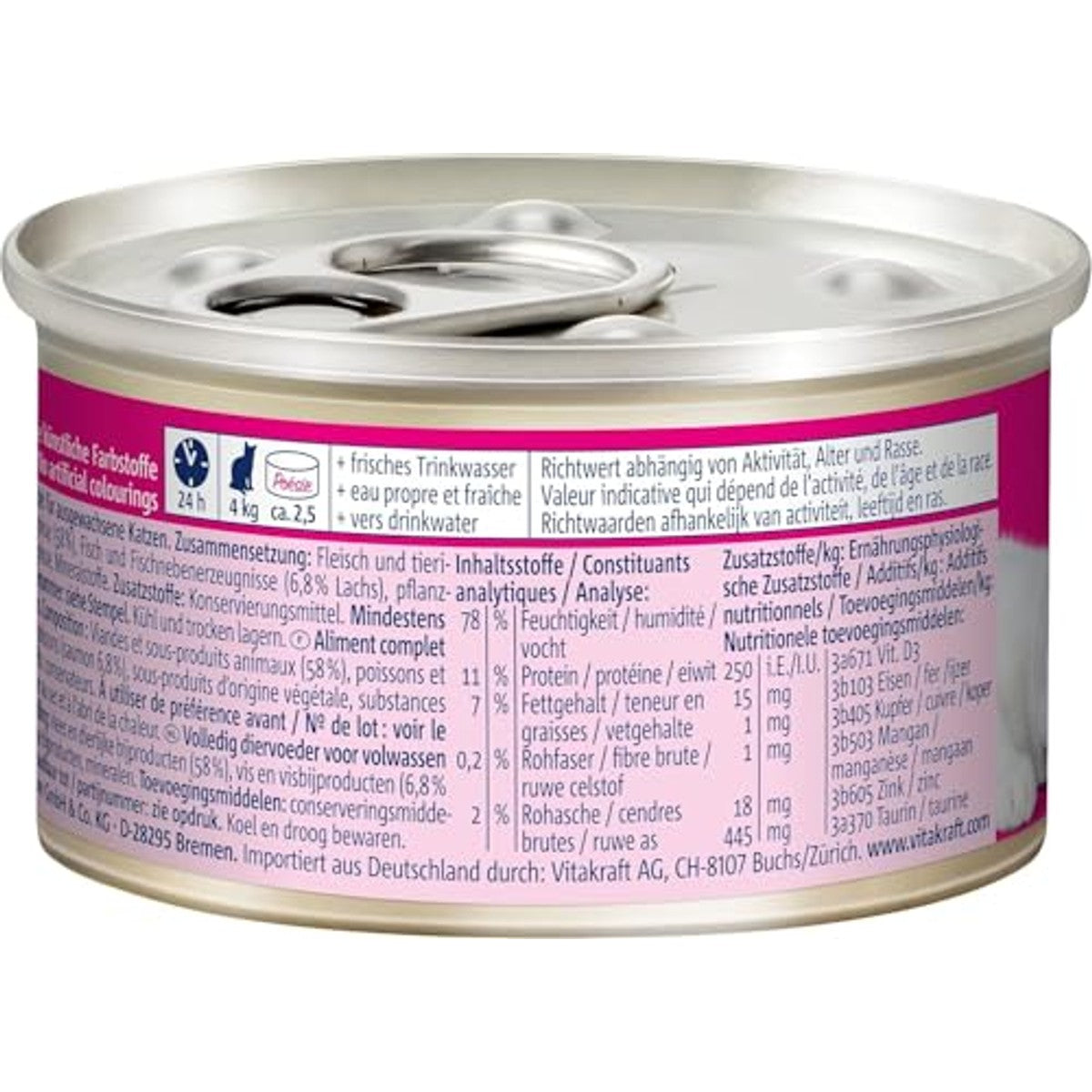Vitakraft Poésie Mousse natvoer kattenvoer zalm 12 x 85 g - 3-pack