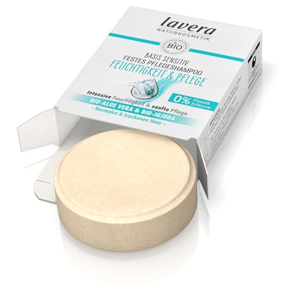 lavera Vaste verzorgingsshampoo Gevoelig Vocht & Verzorging 50 g – lavera
