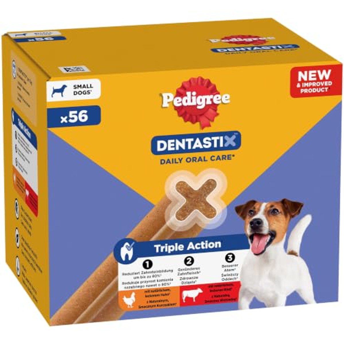 Pedigree DentaStix hondensnack kleine honden (5-10 kg) kip & rund 1 x 880 g - 3-pack