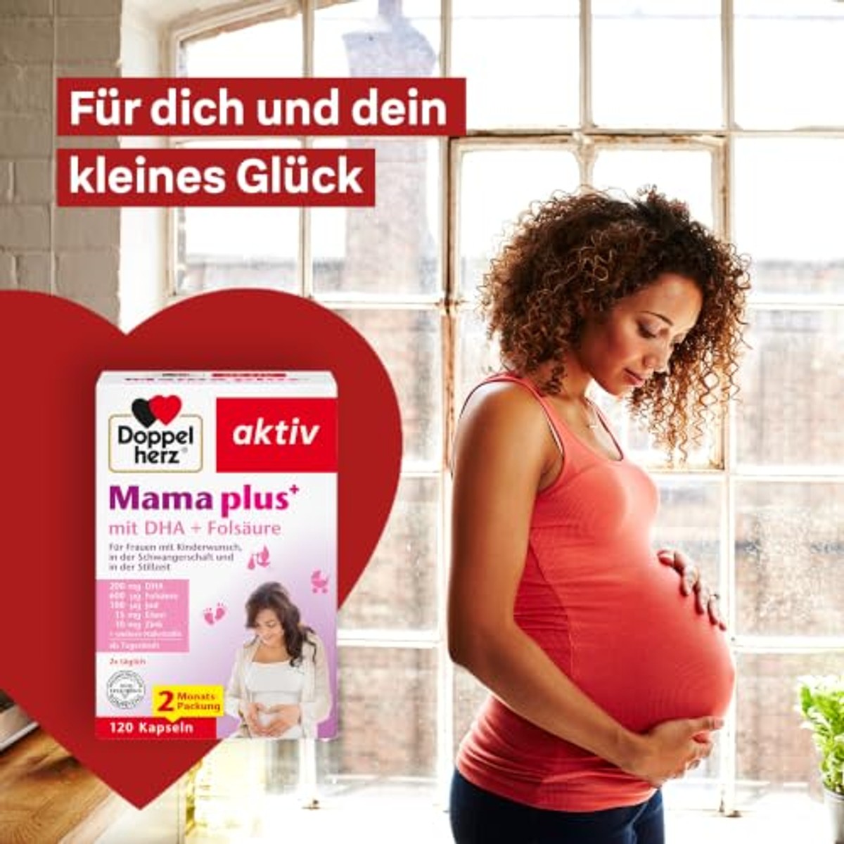 Doppelherz Mama Plus met DHA + Foliumzuur 120 Capsules - 6-pack