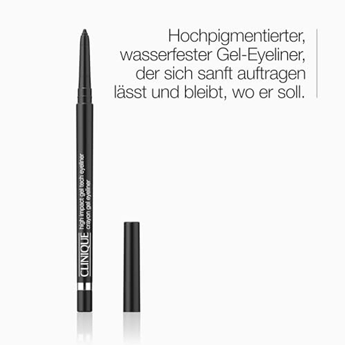 Clinique High Impact™ Gel Tech eyeliner, sterk gepigmenteerde gel-eyeliner, waterbestendig, veegvast, veilig voor gevoelige ogen