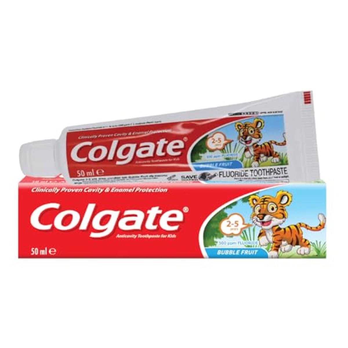 Colgate Kids Bubble Fruit tandpasta 2-5 jaar 6 x 50 ml - Voordeelverpakking