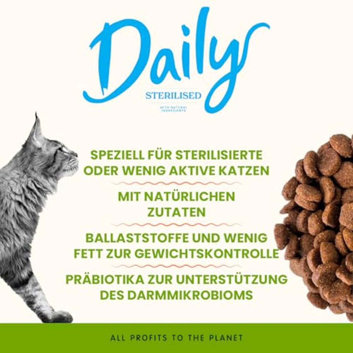 Almo Nature Daily Sterilised Droogvoer voor Katten Kip 12 kg - 3-pack