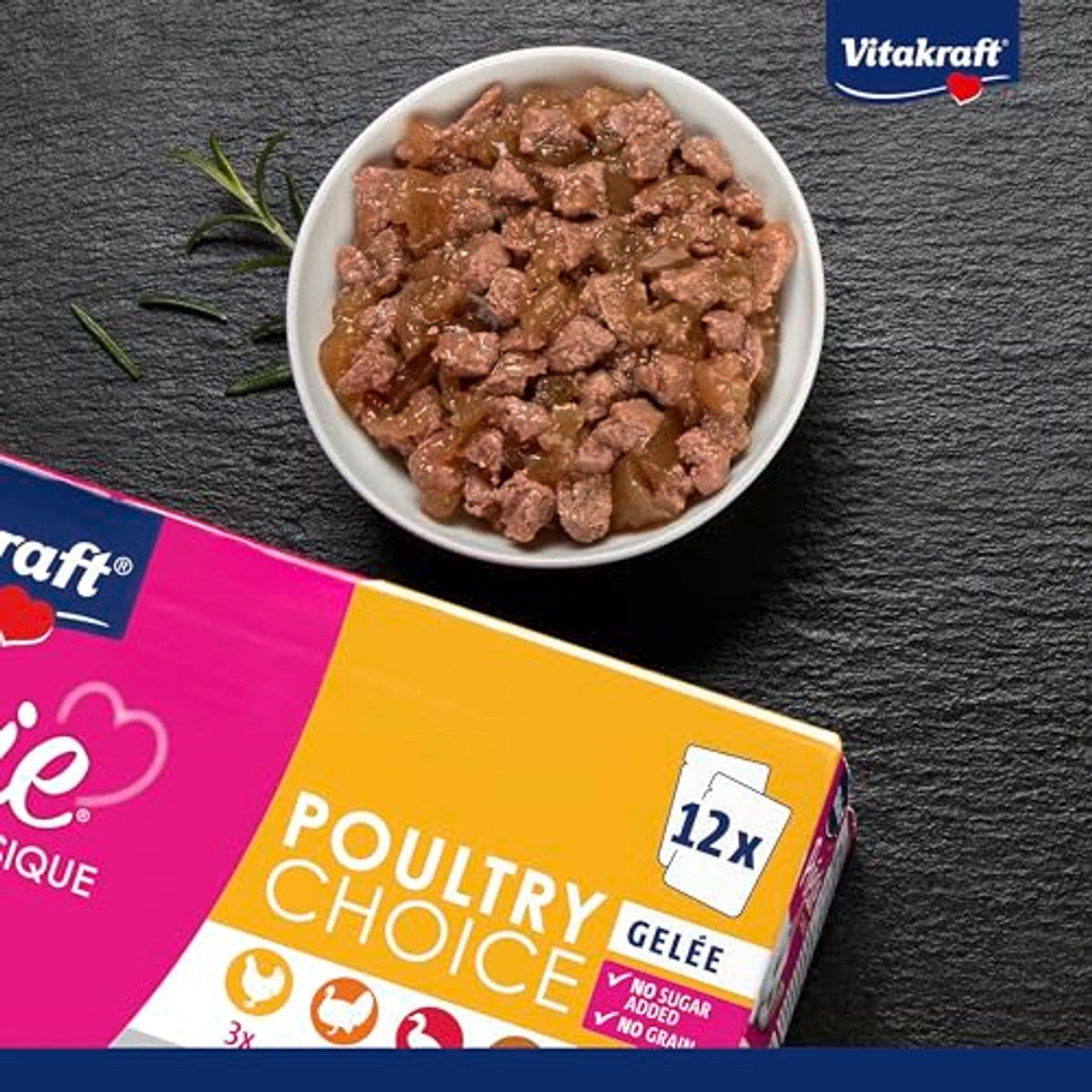 Vitakraft Poésie Classique natvoer kattenvoer gelei 5x12x85g - 3-pack