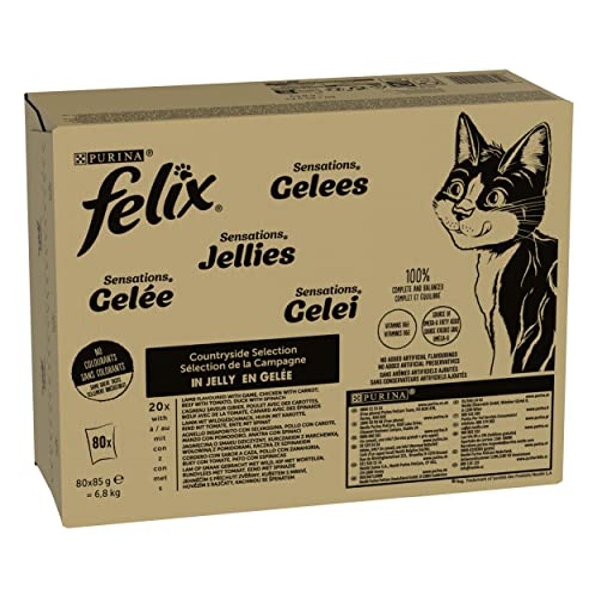 Felix Sensations natvoer katten 80 zakjes à 85 g – Felix