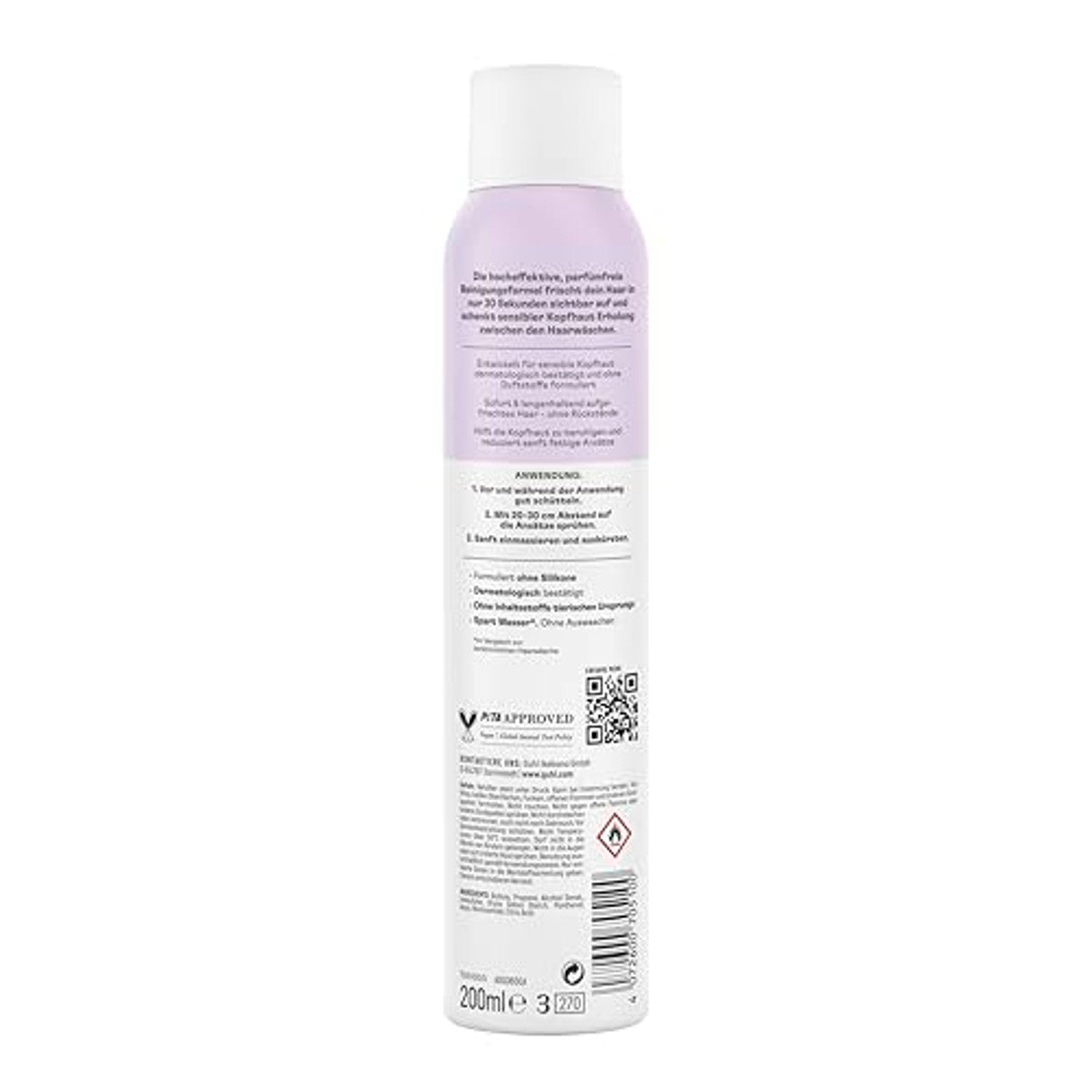 Guhl 30 sek Trockenshampoo Kopfhaut Sensitiv & Frische 6 x 200 ml - Voordeelverpakking