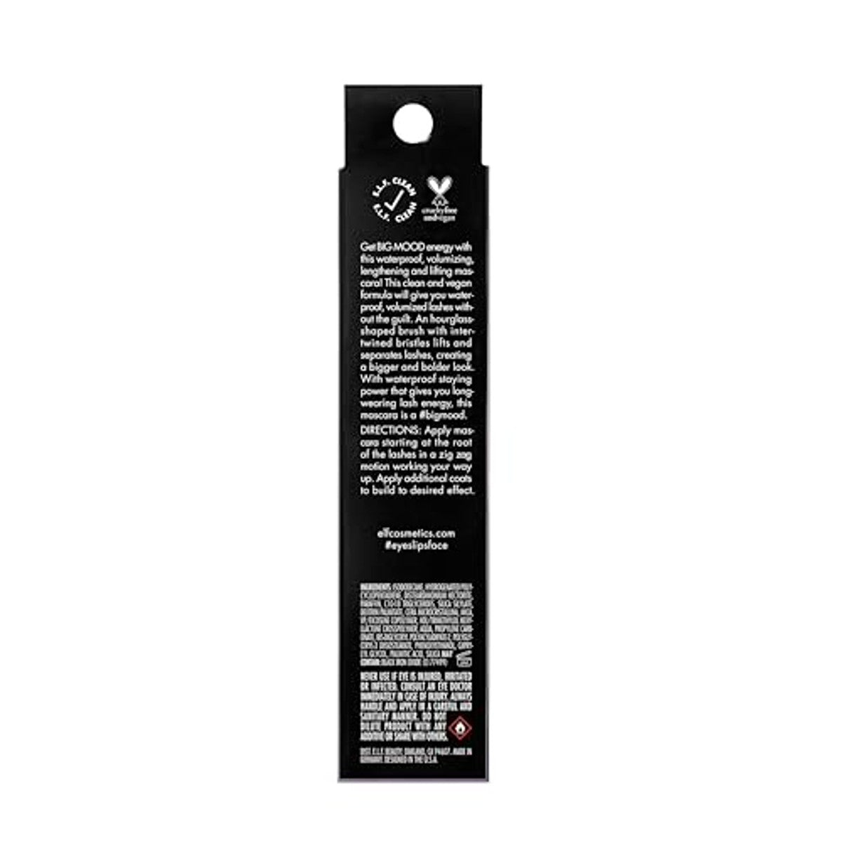 e.l.f. Big Mood Waterdichte Mascara Zwart 10 ml - 6 stuks