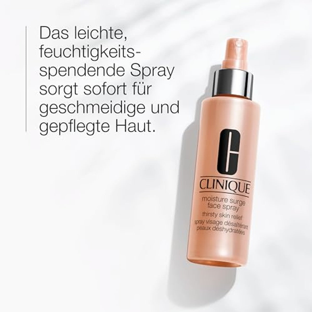 Clinique Moisture Surge Face Spray Thirsty Skin Relief | verfrissende vochtinbrengende gezichtsspray voor zeer droge tot olieachtige gemengde huid | hydrateert