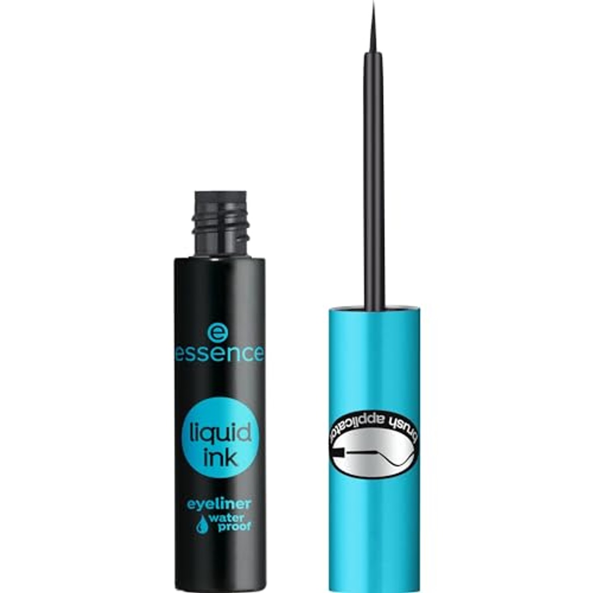 essence Liquid Ink Eyeliner waterproof nr. 01 zwart 3 ml - 3-pack