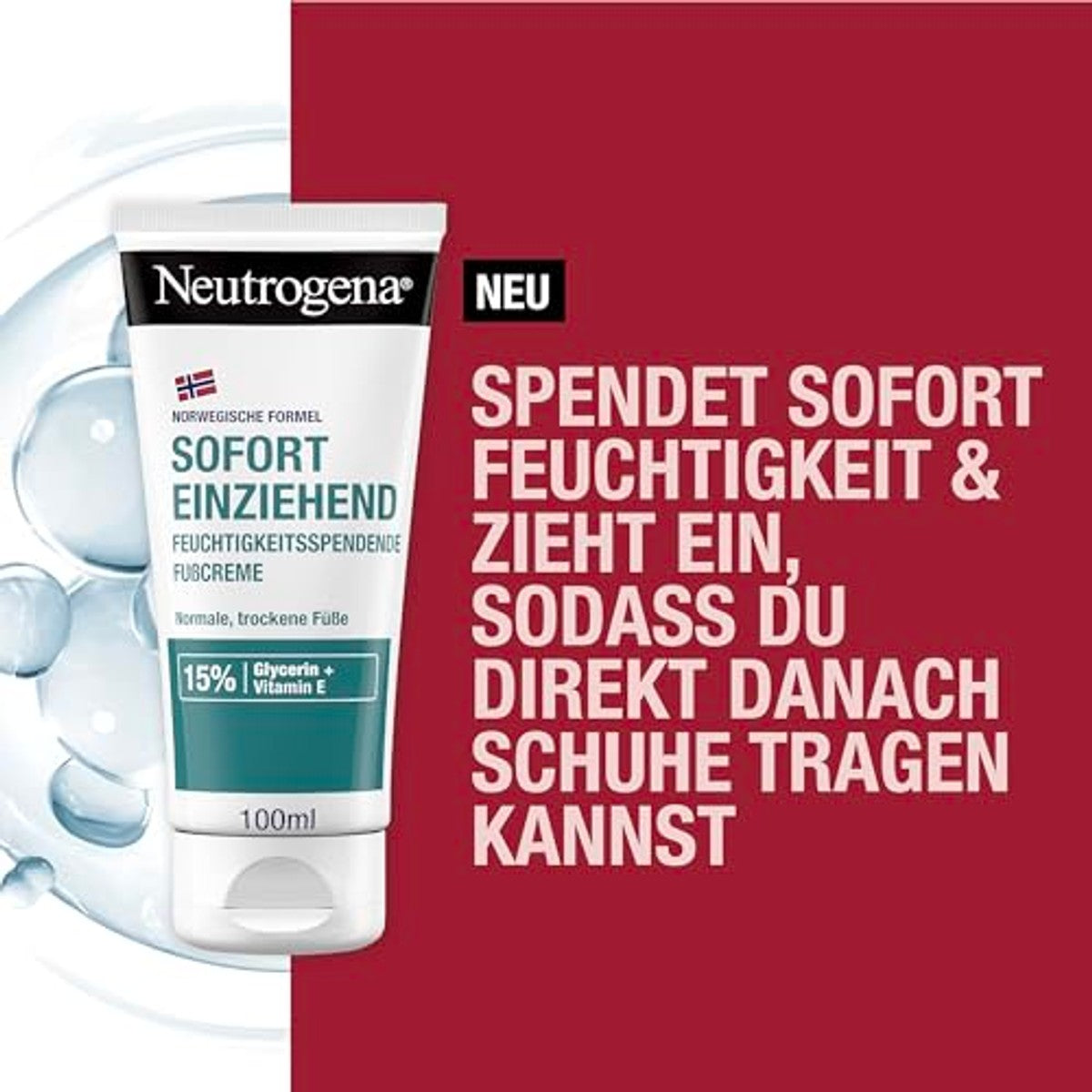 Neutrogena Direct Intrekkende Voetcrème 100 ml – Neutrogena