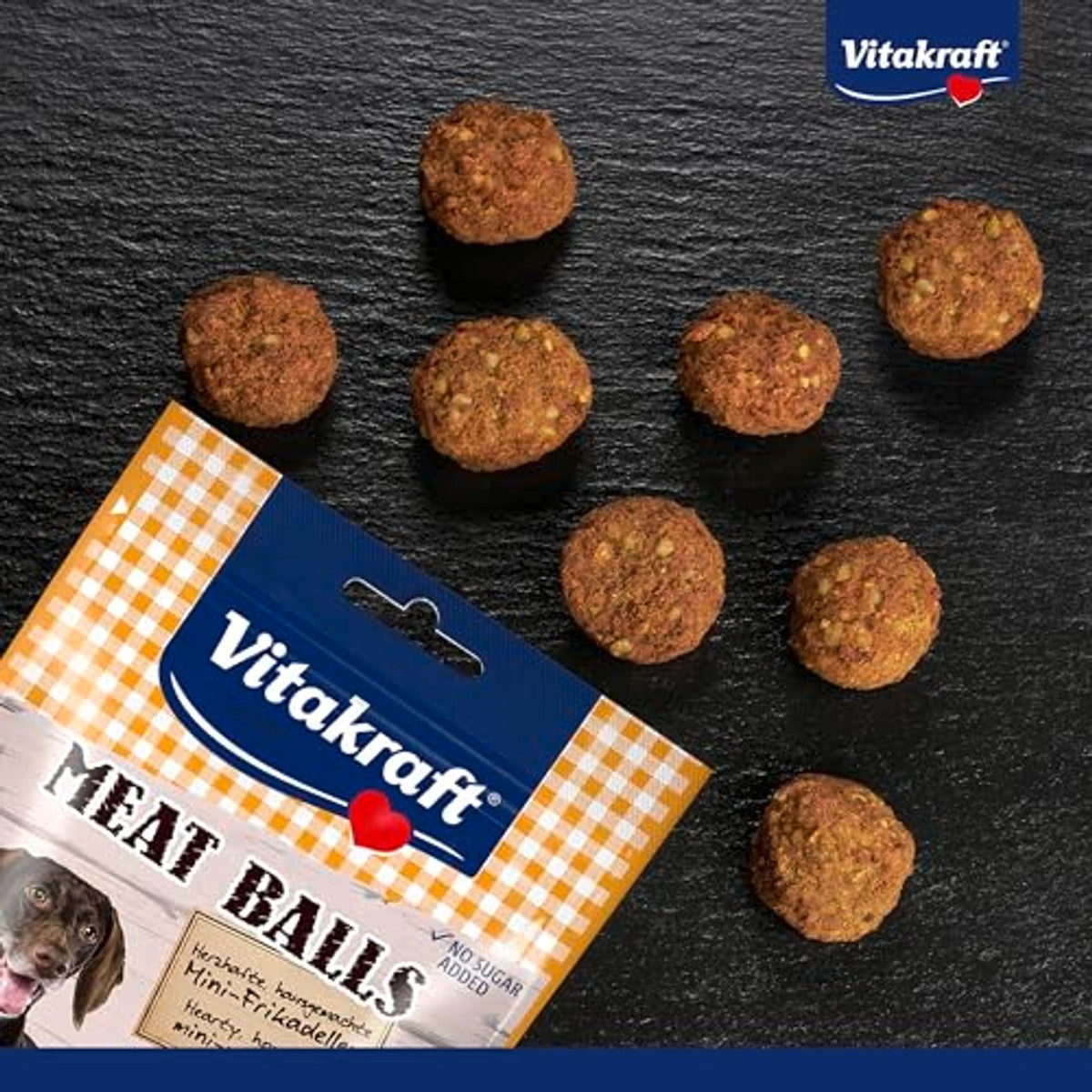 Vitakraft Meat Balls hondensnack met vlees 1 x 80 g - 3-pack – foto 3