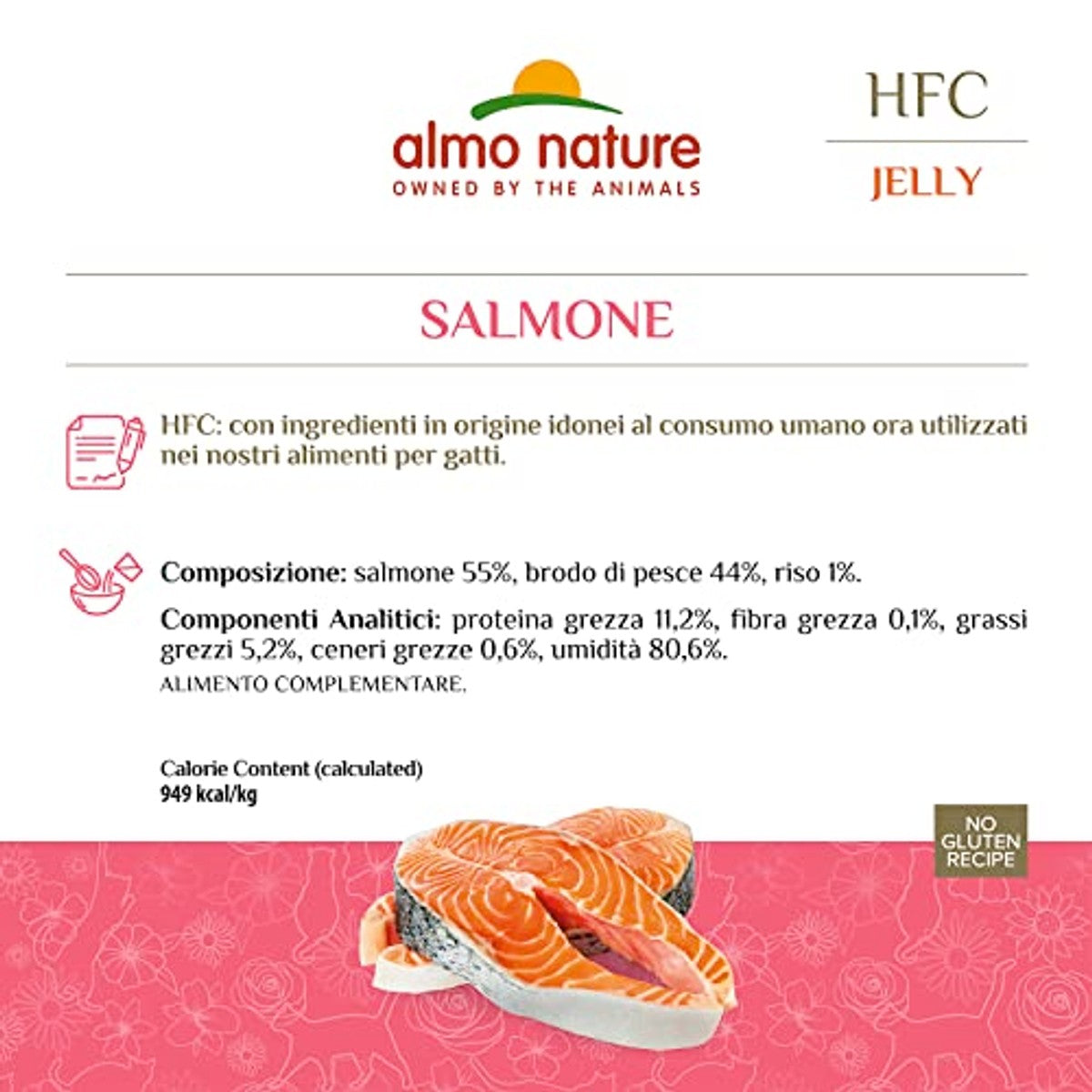 Almo Nature HFC Jelly Katzenfutter nass - Lachs 24er Pack (24 x 70g) – almo nature