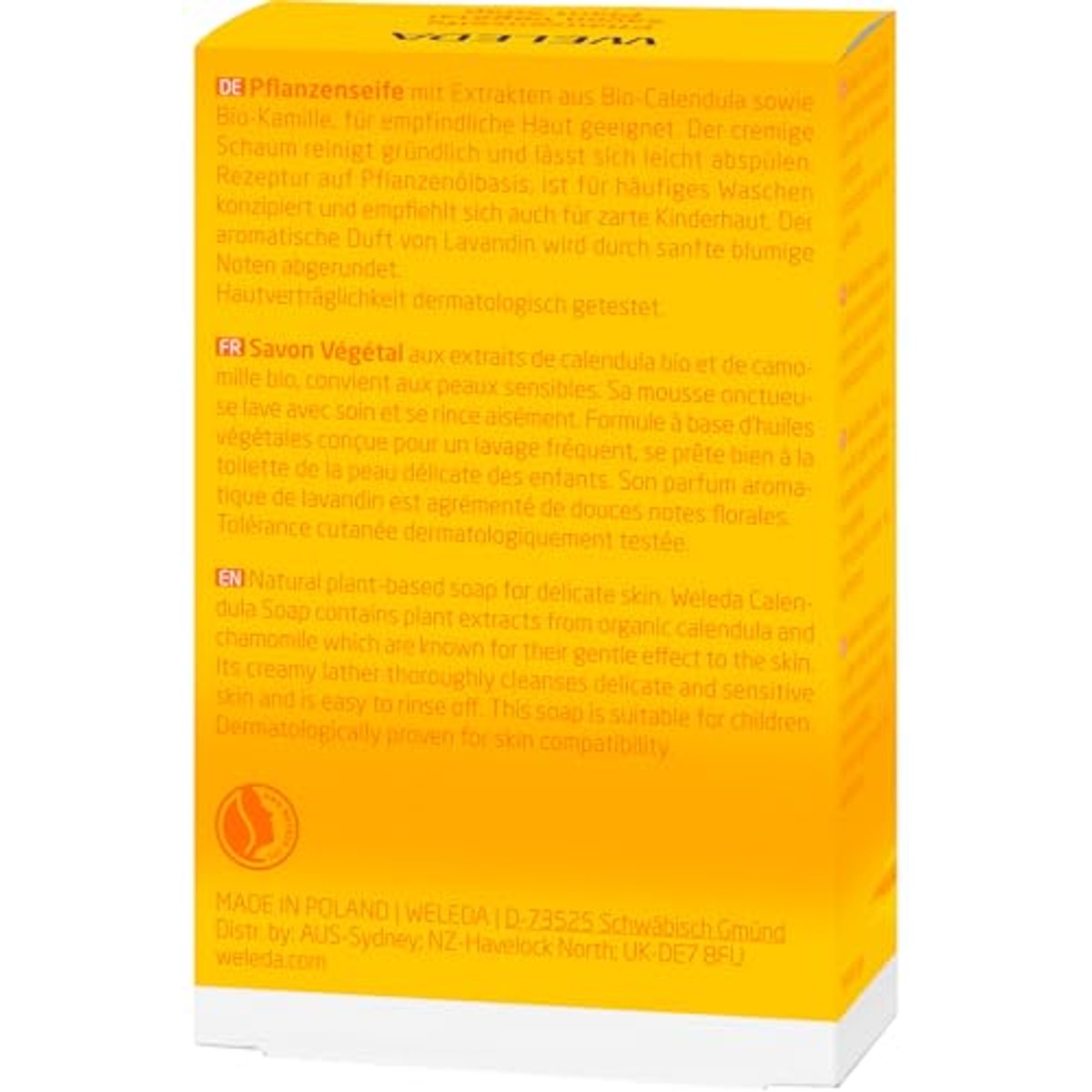 Weleda Calendula Plantaardige Zeep 100 g Gevoelige Huid - 3-pack