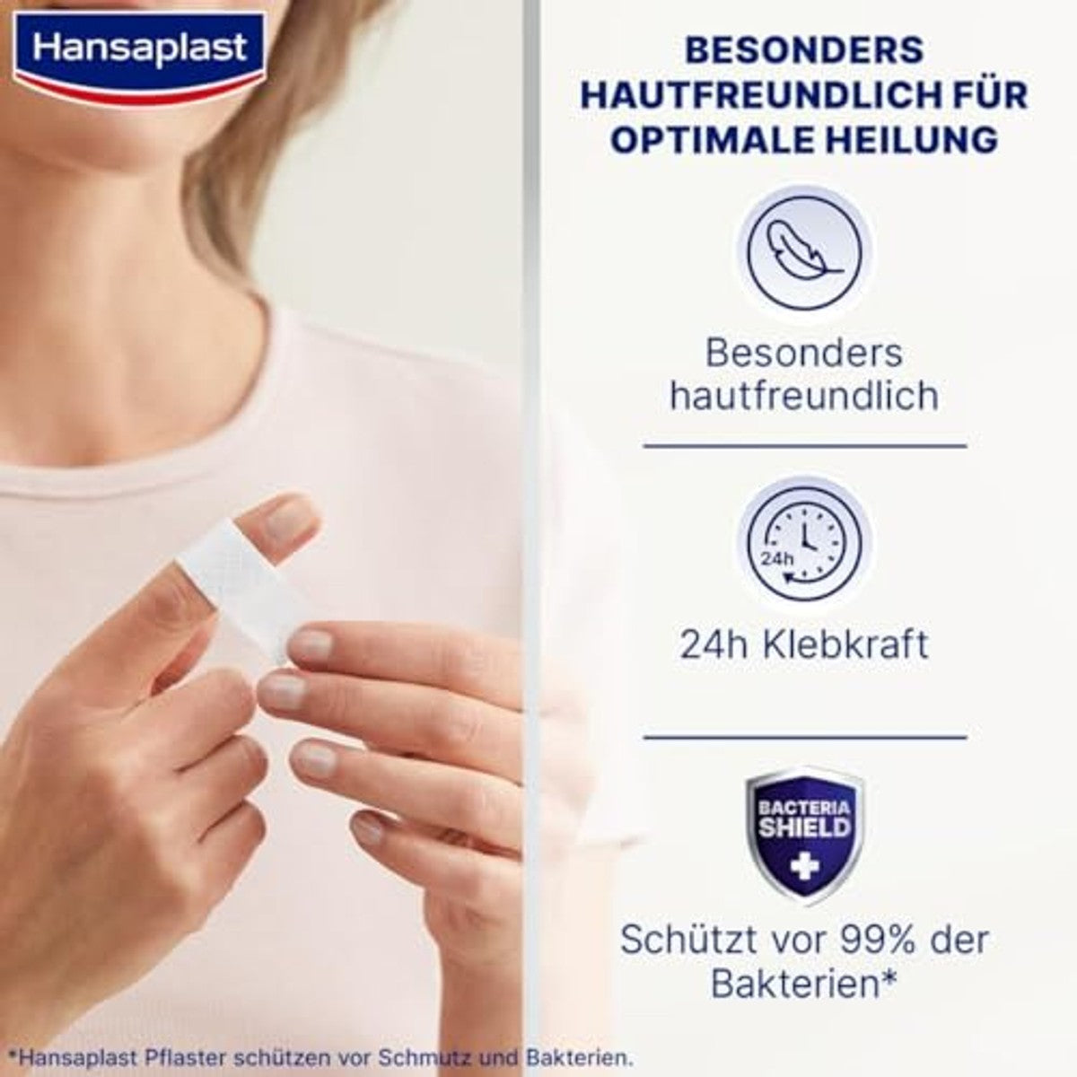 Hansaplast Gevoelige pleister 1 m x 6 cm - 3-pack