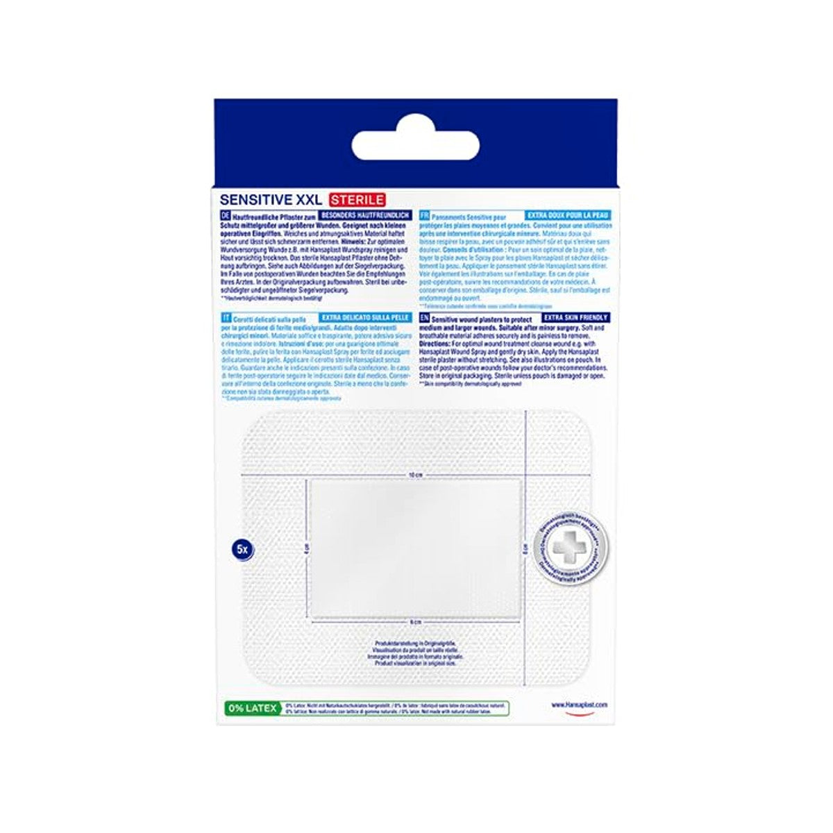 Hansaplast Sensitive XXL pleisters, per stuk verpakt - 6-pack