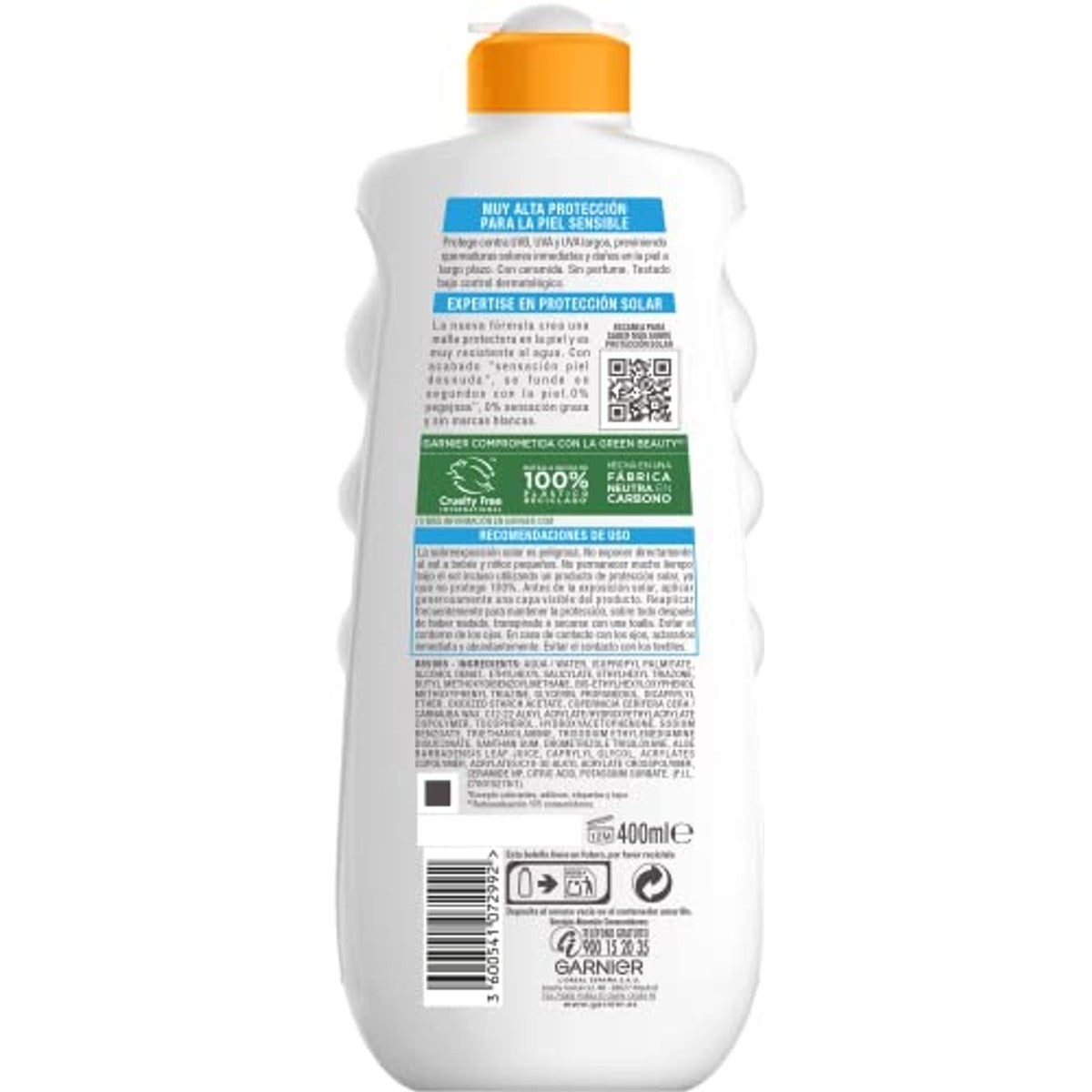 Garnier Gevoelige Advanced Leche SPF50+ 6 x 400 ml - Voordeelverpakking